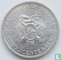 Bolivia 250 pesos bolivianos 1975 "150th anniversary of Independence"