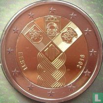 Estland 2 euro 2018 "Honderd jaar onafhankelijke Baltische staten"
