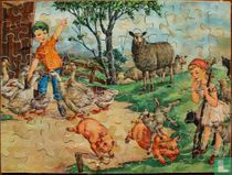 Tafereel op boerderij