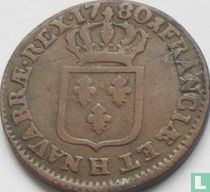 France 1 sol 1780 (H)