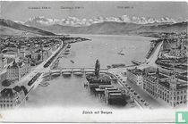 Zürich mit Bergen