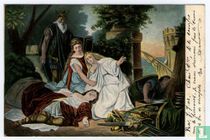 Afbeelding van klassieke rouwscene