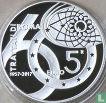 Italië 5 euro 2017 (PROOF) "60th anniversary of the Treaty of Rome"