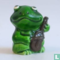 Grenouille avec violon 