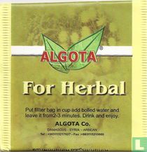 Algota tea bags catalogue