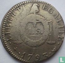France 1 sol 1793 (I - avec l'année 1793)