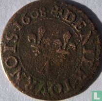 Frankrijk denier tournois 1608 (A)