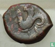 Syracuse, Sicile  AE21  (Litra or Trias, Hippocamp & Athena, Grèce antique)  344-336 BCE