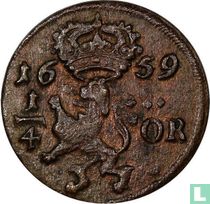Zweden ¼ öre 1659