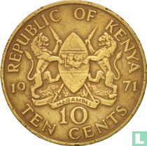 Kenya 10 cents 1971