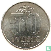 DDR 50 Pfennig 1958