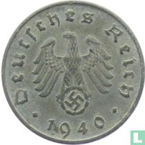Empire allemand 10 reichspfennig 1940 (A)