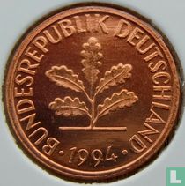 Germany 1 pfennig 1994 (F)