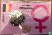 Belgien 2 Euro 2011 (Coincard) "100 years International Women's day"
