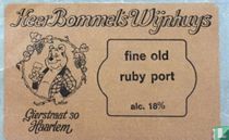 Heer Bommel's Wijnhuys fine old Ruby port