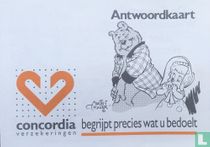 Antwoordkaart [inderdaad, rechter zijde, tekening: trap]