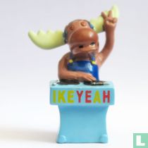 Elch als Discjockey