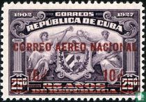 Stamp with overprint