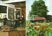Foto fam. in klederdracht + oud schuurtje