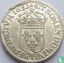 France ½ écu 1652 (Y)