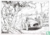 Pin-up & Maserati 250 F