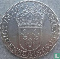 Frankrijk ½ écu 1643 (LOUIS XIV - A - punt)