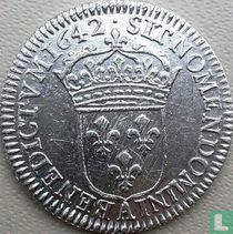 Frankrijk 1/12 écu 1642 (A - punt)