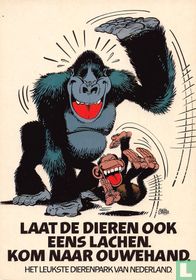 Laat de dieren ook eens lachen. (apen)