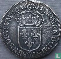 France ½ écu 1646 (&)