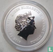 Tuvalu 1 dollar 2018 "Black Panther" for sale