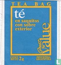Great Value sachets de thé catalogue