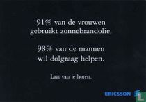 0795b - Ericsson "91 % van de vrouwen... 98 % van de mannen..."