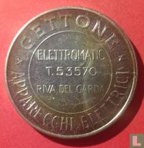 Gettone apparecchi elettrici Elettromatic T.53570 Riva del Garda