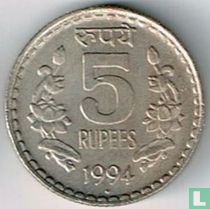 India 5 rupees 1994 (Bombay - security edge)