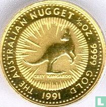 Australië 5 dollars 1991 "Grey Kangaroo"