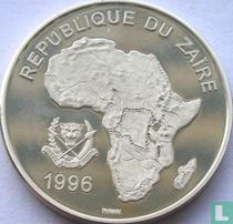 Zaïre 500 nouveaux zaïres 1996 (BE) "Leopard"