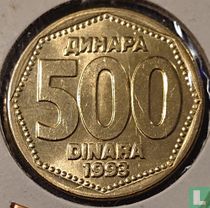 Yugoslavia 500 dinara 1993