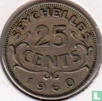 Seychelles 25 cents 1960