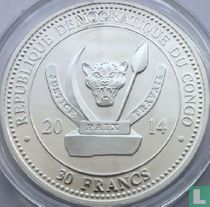 Congo-Kinshasa 30 francs 2014 (BE) "Magnificent butterflies - Monarch butterfly"