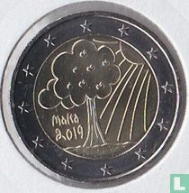 Malte 2 euro 2019 (sans marque d'atelier) "Nature et environnement" acheter