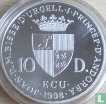 Andorra 10 diners 1998 (PROOF) "Georg Friedrich Händel"