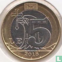 Moldova 5 lei 2018