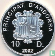 Andorra 10 diners 2002 (PROOF) "Winter Olympics in Salt Lake City"