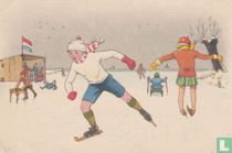 Kinderkaart schaatsen en op de prikslee