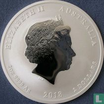 Australia 2 dollars 2018 (colourless) "Year of the Dog"