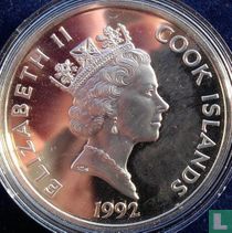 Îles Cook 50 dollars 1992 (BE) "500 Years of America - Pedro de Valdivia"