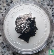 Tuvalu 1 dollar 2019 (colourless) "Hulk" for sale
