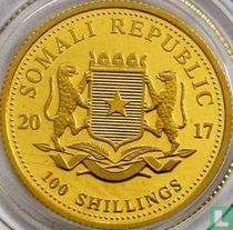 Somalia 100 Shilling 2017 (Gold) "Elephant"
