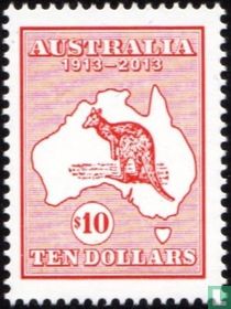 100 years of Kangaroo stamps