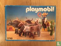 3749 Western Cowboy, paard en vee